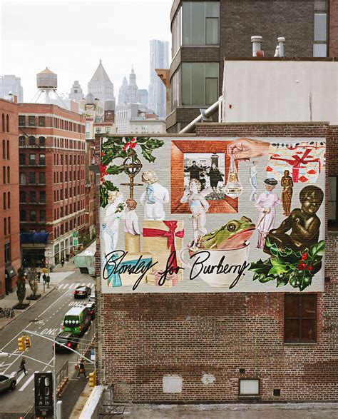 blondey for burberry|Burberry Taps Artist Blondey McCoy for NYC Holiday Murals .